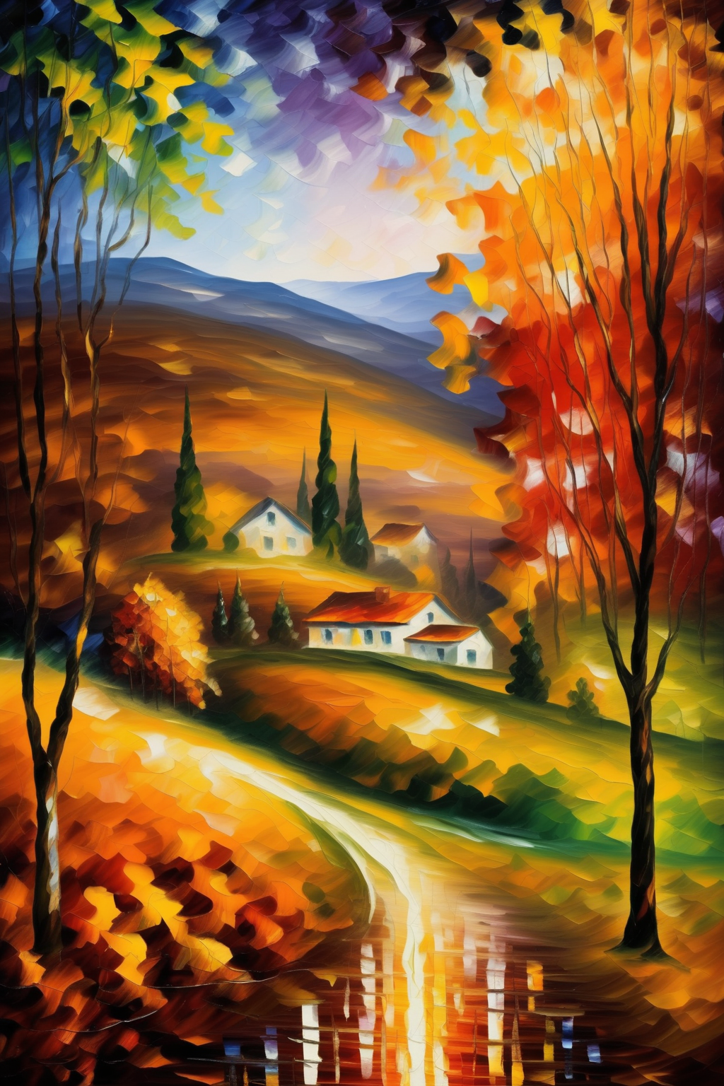 00290-694205687-_lora_Leonid Afremov Style_1_Leonid Afremov Style - A peaceful countryside landscape with rolling hills, dotted with vibrant aut.png